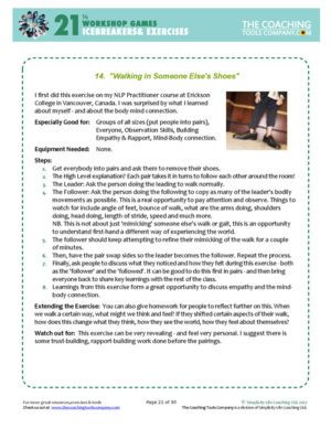 Workshop Icebreakers Activities Exercises Page 21