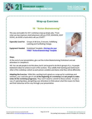 Workshop Icebreakers Activities Exercises Page 26