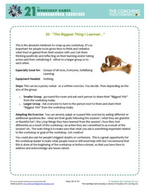 Workshop Icebreakers Activities Exercises Page 28