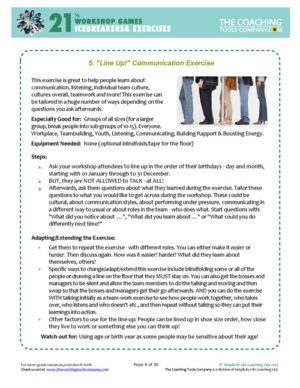 Workshop Icebreakers Activities Exercises Page 9