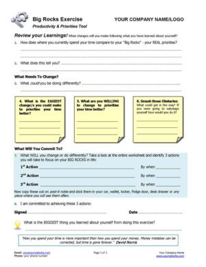 Business Coaching - Big Rocks Exercise_P3-500