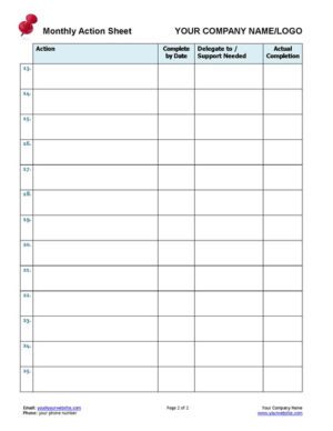 Small Business Coaching Track Client Actions Form Page 2
