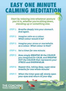 1 Minute Meditation Beautiful Graphic