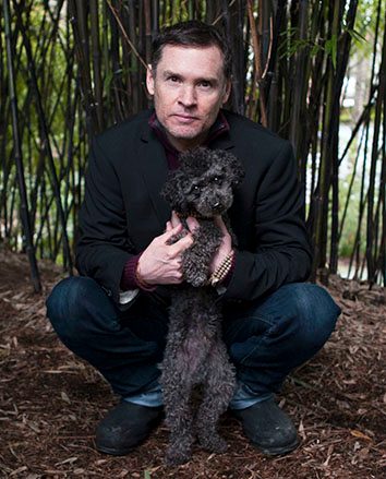 David Frank Gomes with Biscuit