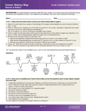 Leadership Coaching Tools Career Map 1 - Career History